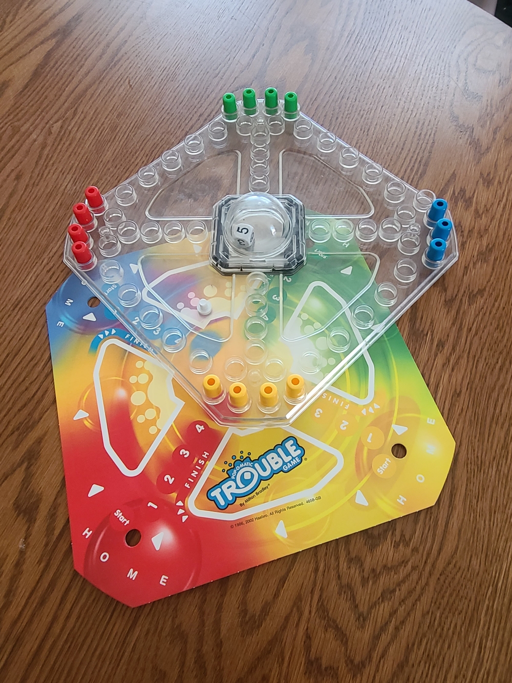 Vintage Trouble Pop-O-Matic Board Game – Missing Peg & Legs – Parts/Repair
